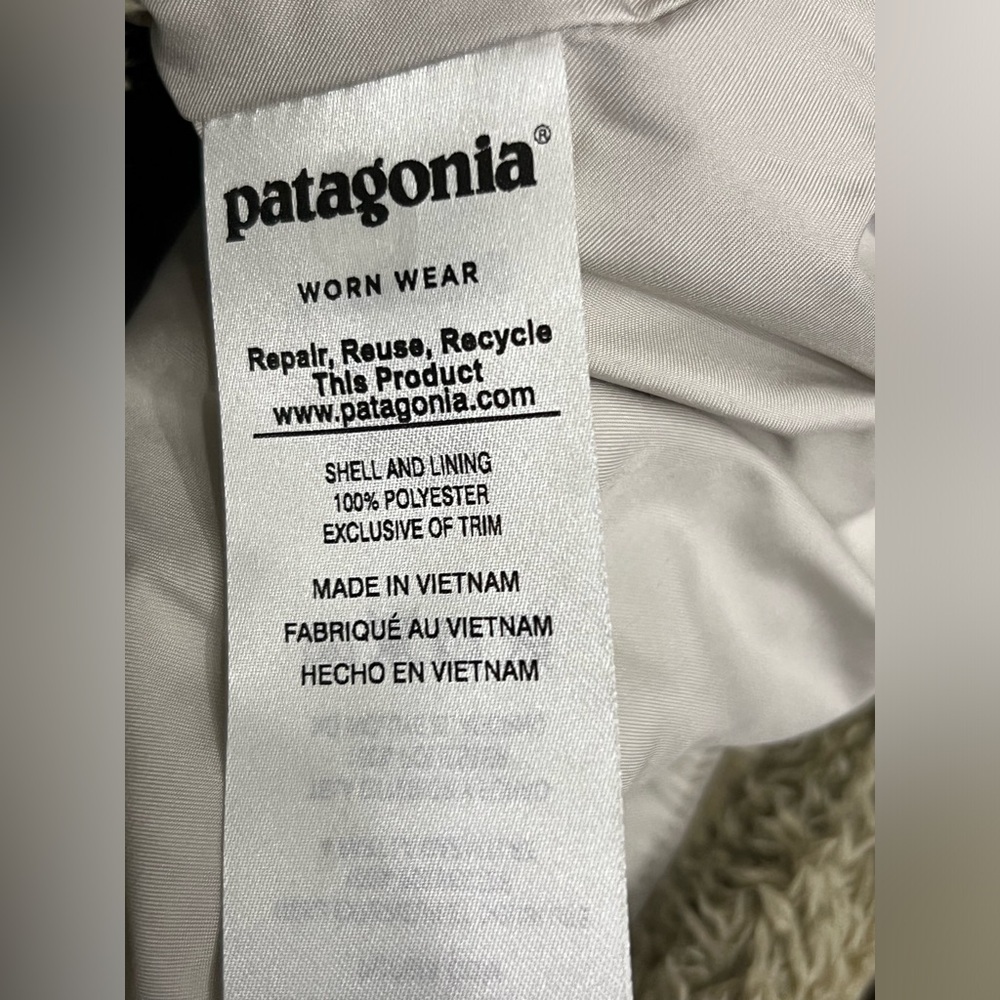 Patagonia Los Gatos Fleece Vest Tan Beige Full Zip Women's Sherpa Size:Small - Picture 8 of 8